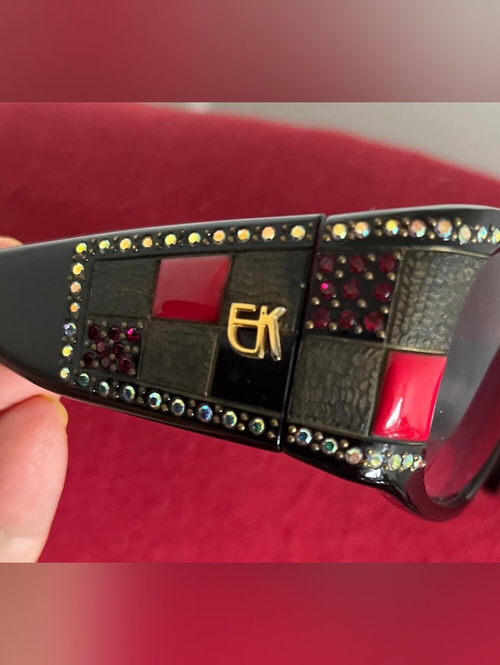 [ Ek ] Hight end ,Rare,Super Elegan ,vintge ,like New ,EK" women sunglasses